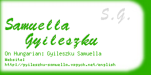 samuella gyileszku business card